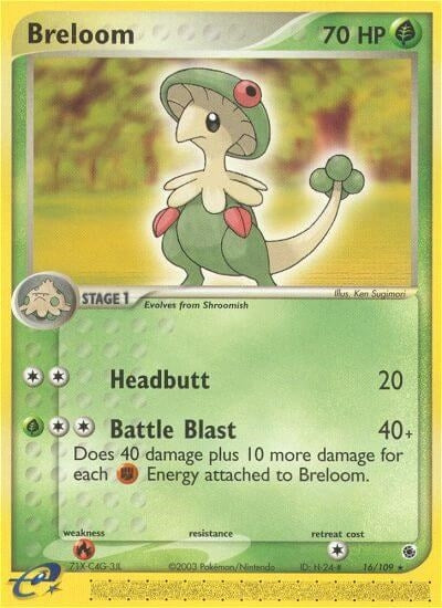 Image for Breloom (16/109) (EX Ruby and Sapphire) (RS) - Pokemon