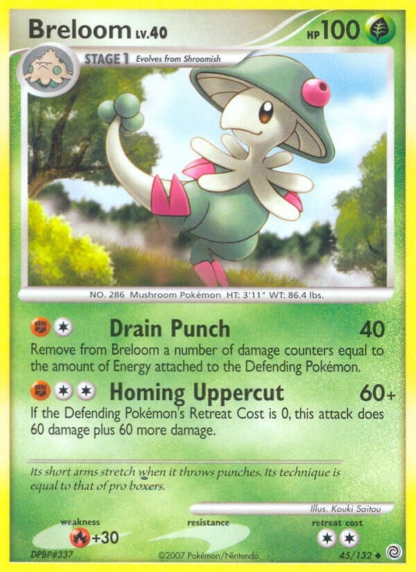 Image for Breloom (45/132) (Secret Wonders) (SW) - Pokemon