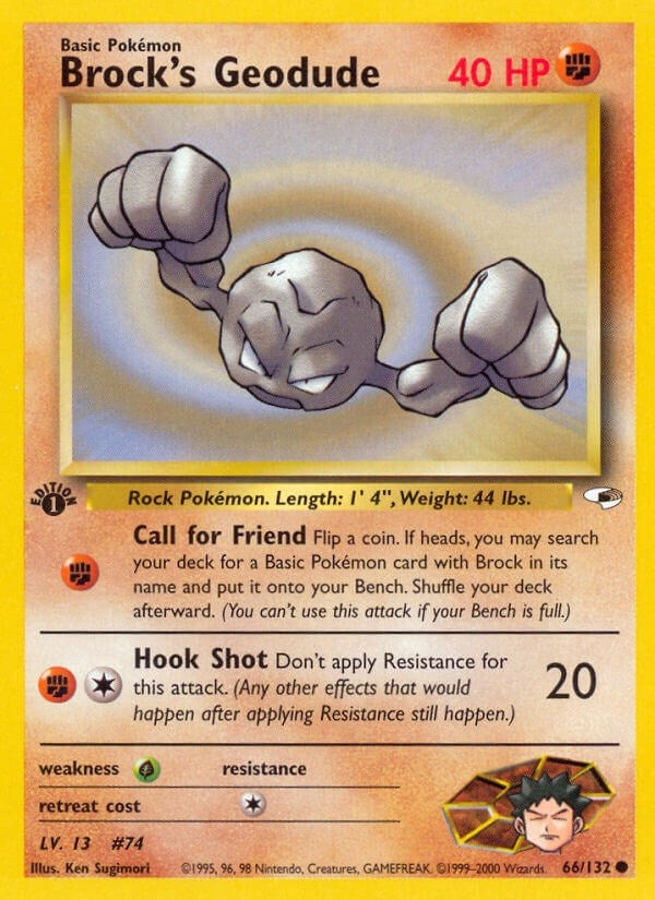 Image for Brock's Geodude (66) (066/132) (Gym Heroes) (G1) - Pokemon