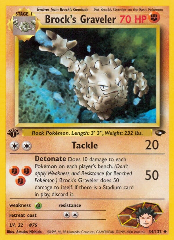 Image for Brock's Graveler (034/132) (Gym Challenge) (G2) - Pokemon