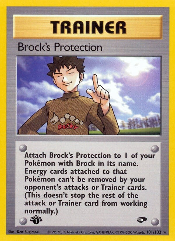 Image for Brock's Protection (101/132) (Gym Challenge) (G2) - Pokemon