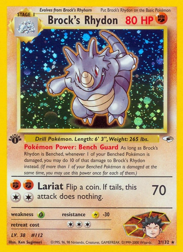 Image for Brock's Rhydon (002/132) (Gym Heroes) (G1) - Pokemon