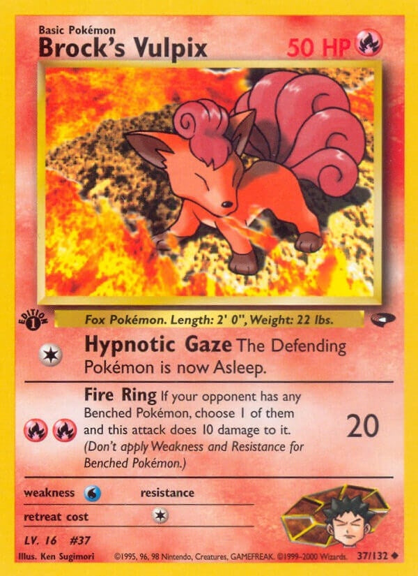 Image for Brock's Vulpix (037/132) (Gym Challenge) (G2) - Pokemon