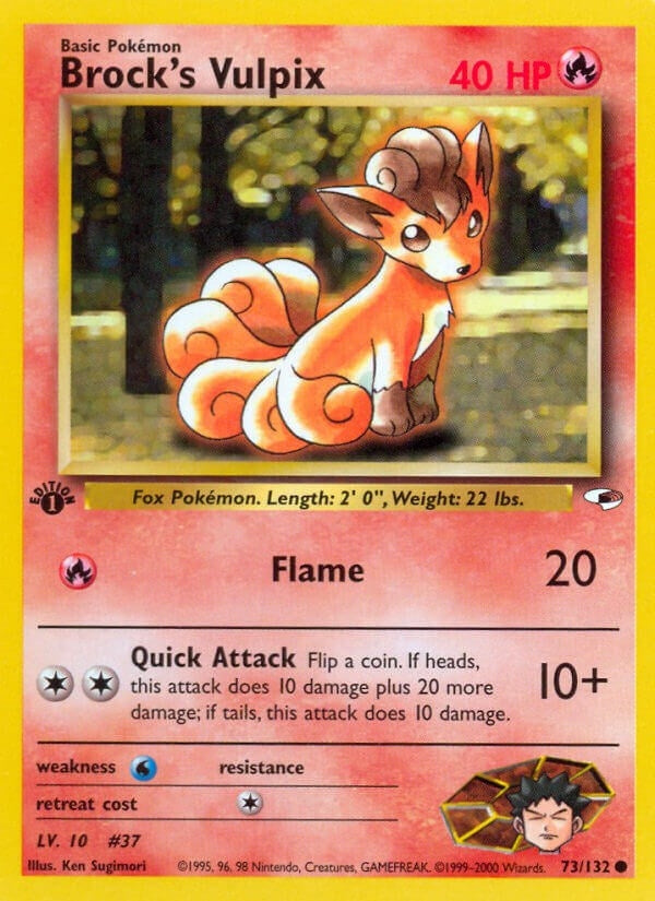 Image for Brock's Vulpix (073/132) (Gym Heroes) (G1) - Pokemon