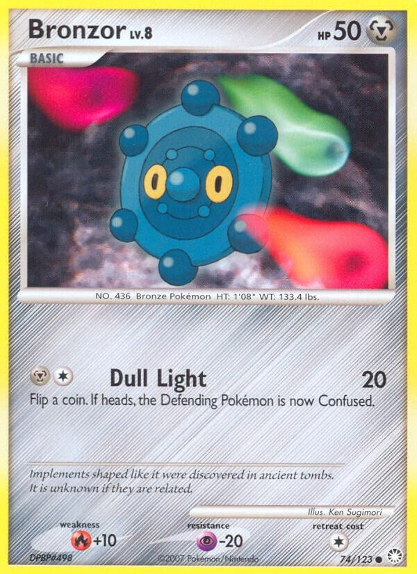 Image for Bronzor (74/123) (Mysterious Treasures) (MT) - Pokemon