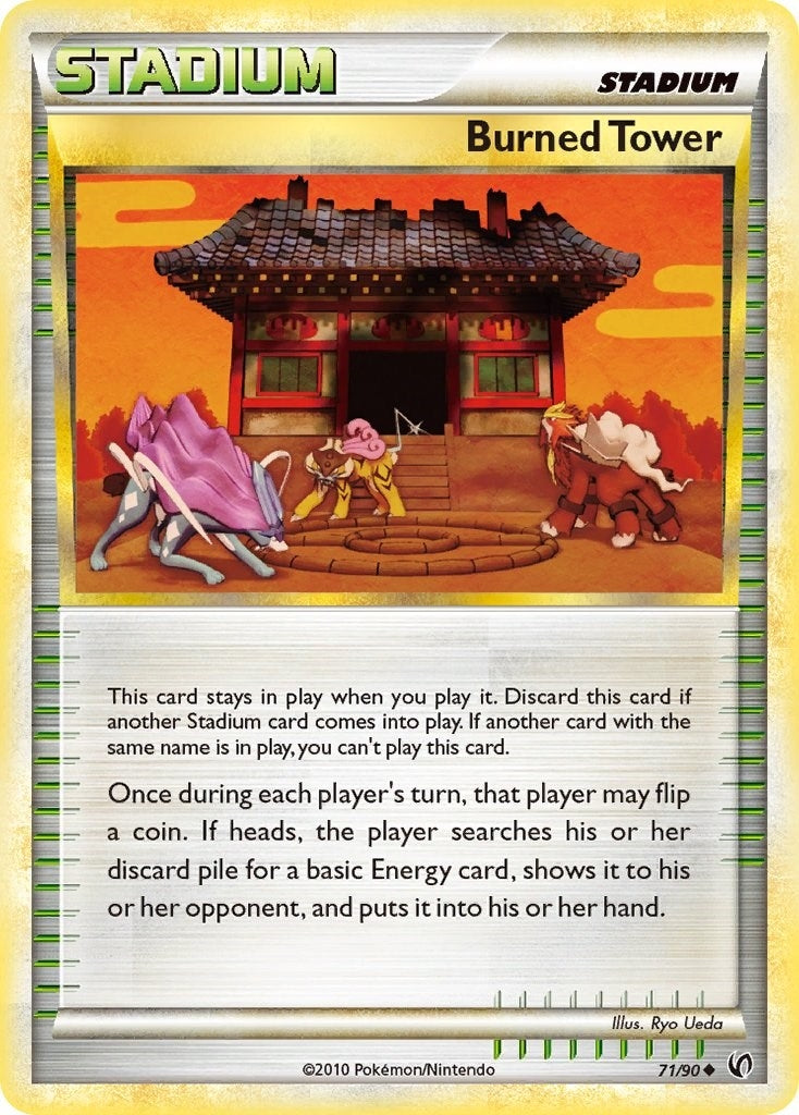 Image for Burned Tower (71/90) (Undaunted) (UD) - Pokemon