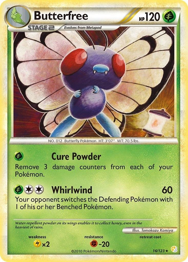 Image for Butterfree (16/123) (HeartGold SoulSilver) (HS) - Pokemon