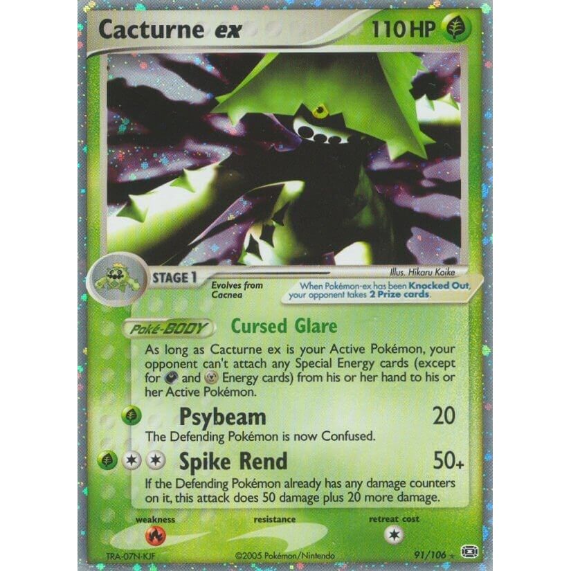 Image for Cacturne ex (91/106) (Emerald) - Pokemon
