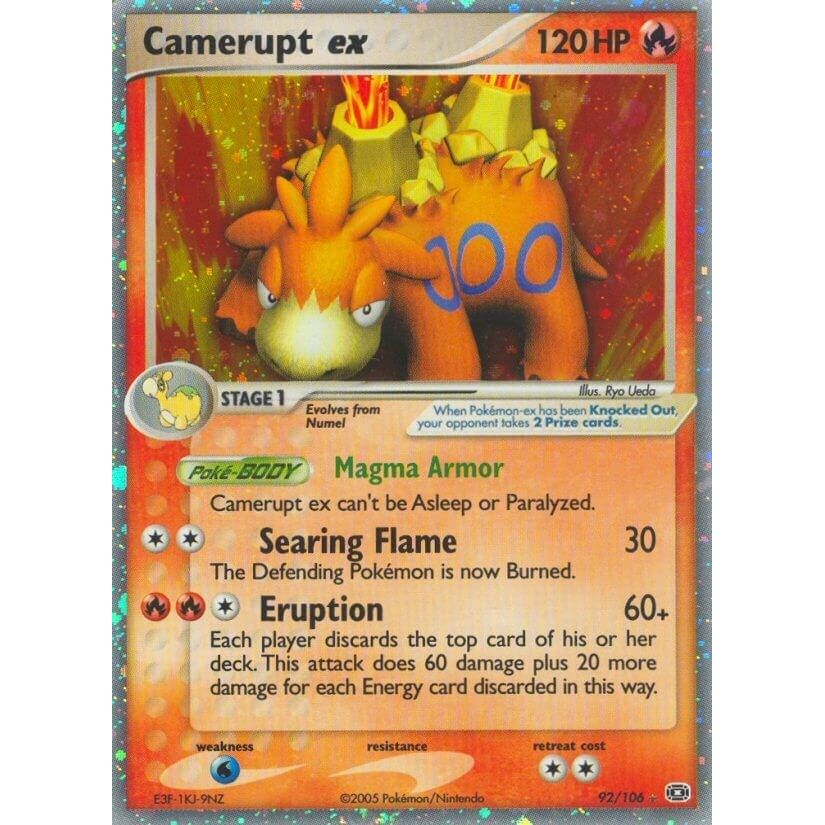 Image for Camerupt ex (92/106) (Emerald) - Pokemon