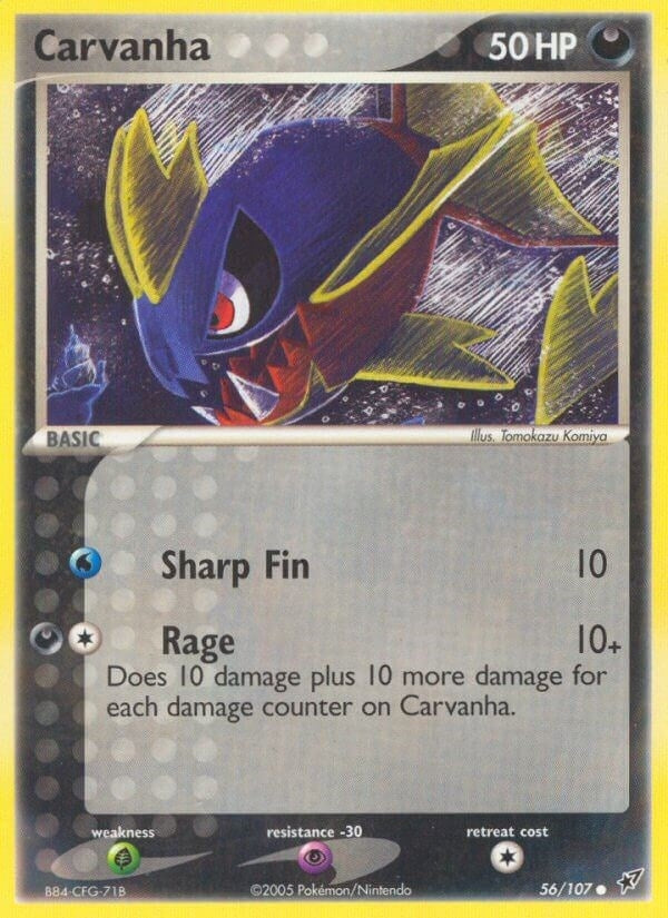 Image for Carvanha (56/107) (EX Deoxys) (DX) - Pokemon