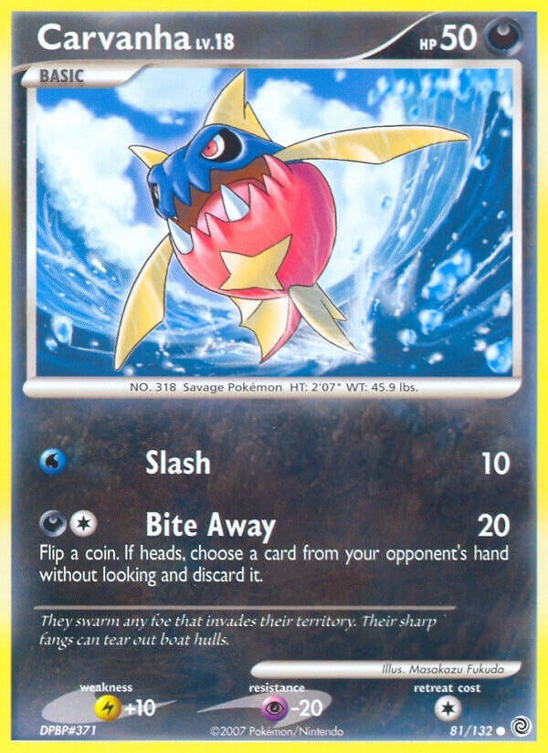 Image for Carvanha (81/132) (Secret Wonders) (SW) - Pokemon