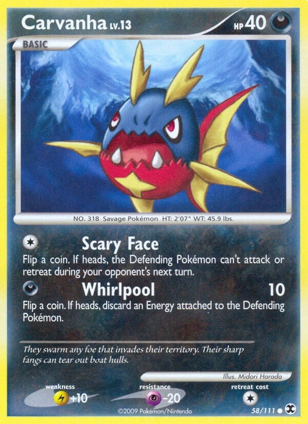 Image for Carvanha (58/111) (Rising Rivals) (RR) - Pokemon