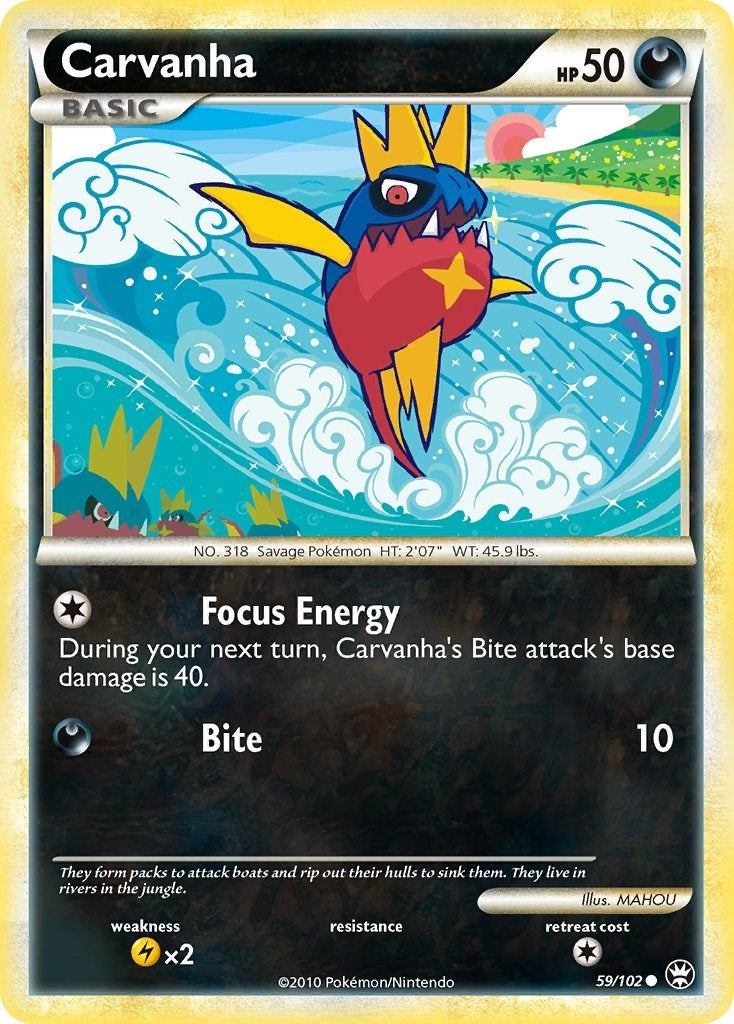 Image for Carvanha (59/102) (Triumphant) (TM) - Pokemon