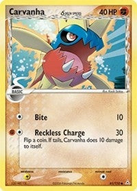 Image for Carvanha (Delta Species) (61/110) (EX Holon Phantoms) (HP) - Pokemon