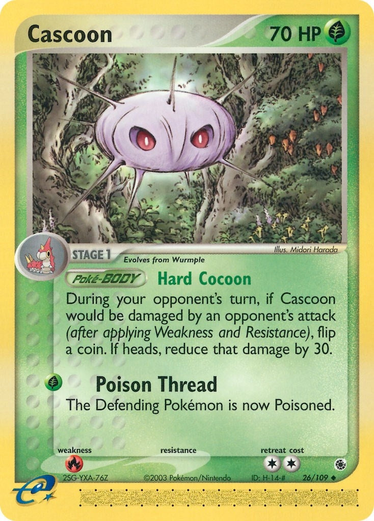 Image for Cascoon (26/109) (EX Ruby and Sapphire) (RS) - Pokemon