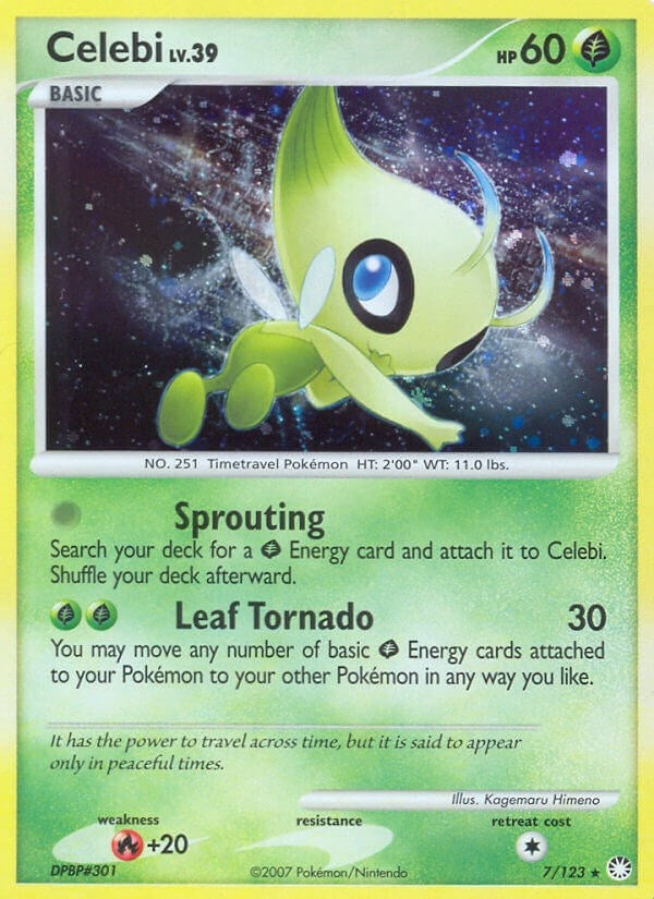 Image for Celebi (7/123) (Mysterious Treasures) (MT) - Pokemon