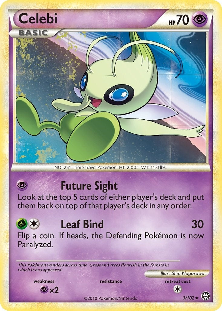 Image for Celebi (3/102) (Triumphant) (TM) - Pokemon