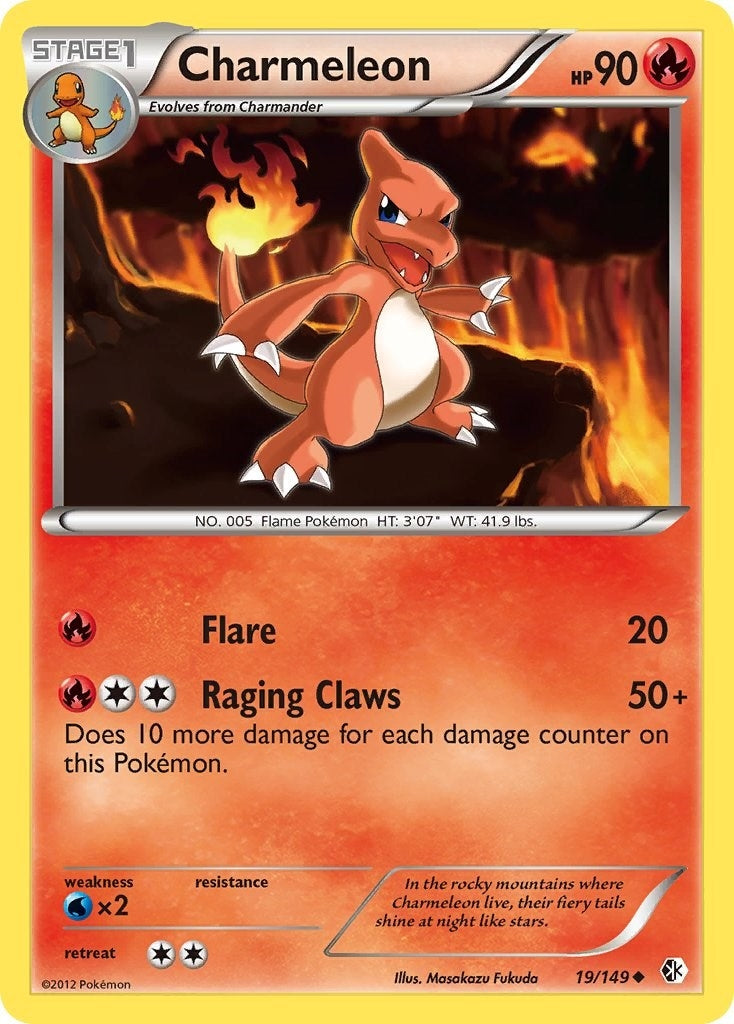 Image for Charmeleon (19/149) (Boundaries Crossed) (BCR) - Pokemon