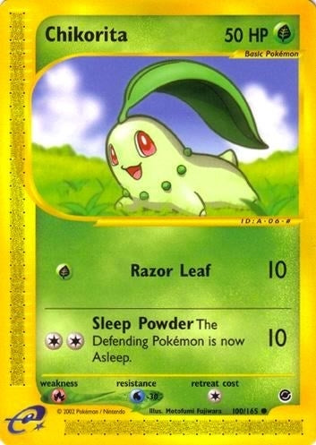 Image for Chikorita (100) (100/165) (Expedition) (EX) - Pokemon