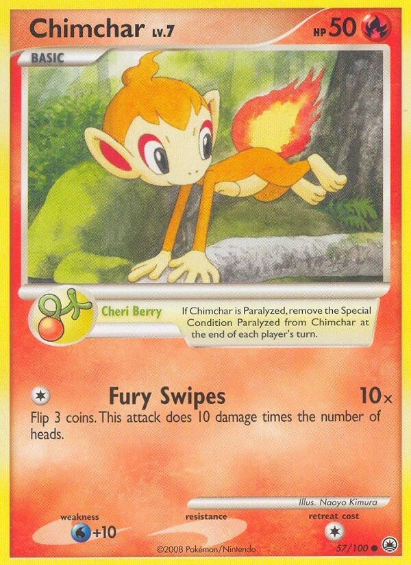 Image for Chimchar (57) (57/100) (Majestic Dawn) (MD) - Pokemon