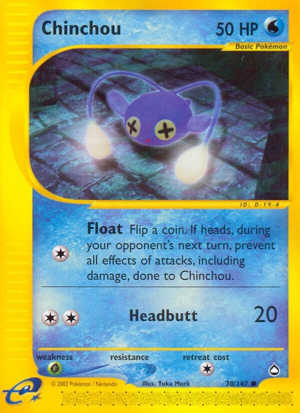 Image for Chinchou (70) (070/147) (Aquapolis) (AQ) - Pokemon