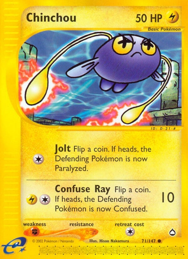 Image for Chinchou (71) (071/147) (Aquapolis) (AQ) - Pokemon