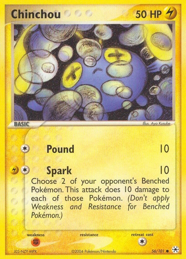 Image for Chinchou (56/101) (EX Hidden Legends) (HL) - Pokemon