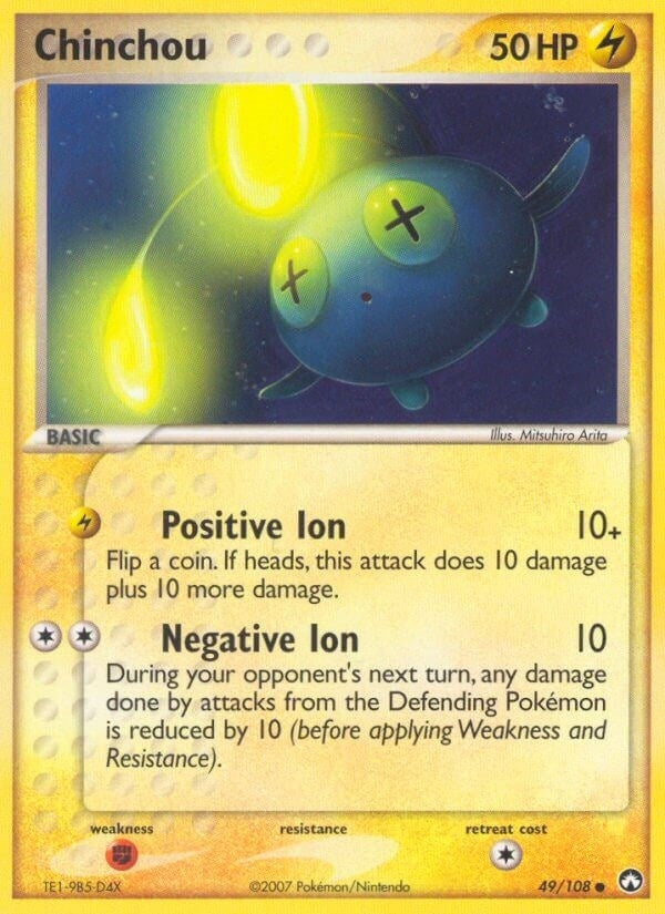 Image for Chinchou (49/108) (EX Power Keepers) (PK) - Pokemon