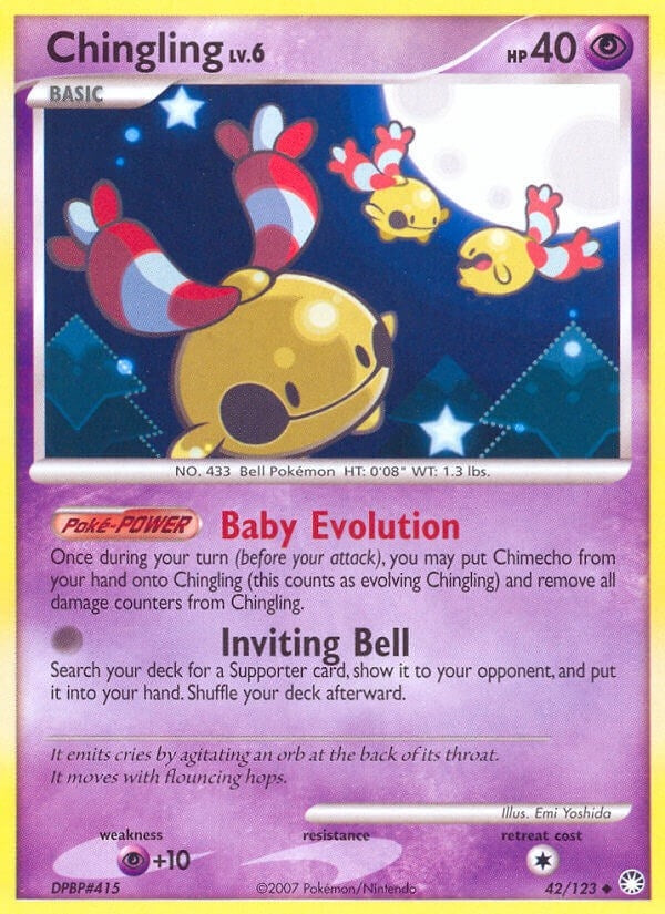 Image for Chingling (42/123) (Mysterious Treasures) (MT) - Pokemon