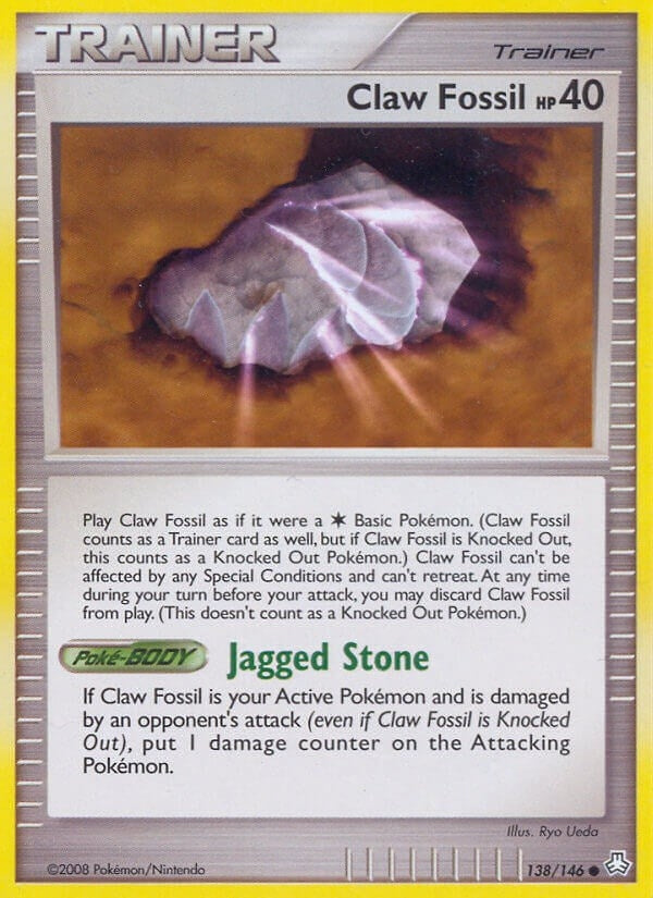 Image for Claw Fossil (138/146) (Legends Awakened) (LA) - Pokemon