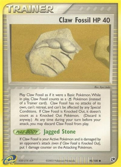 Image for Claw Fossil (90/100) (EX Sandstorm) (SS) - Pokemon