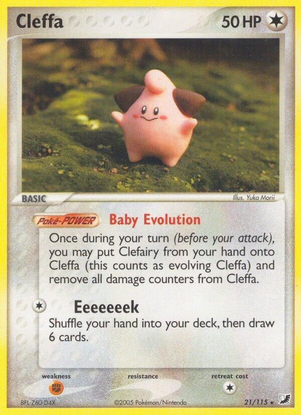 Image for Cleffa (21/115) (EX Unseen Forces) (UF) - Pokemon