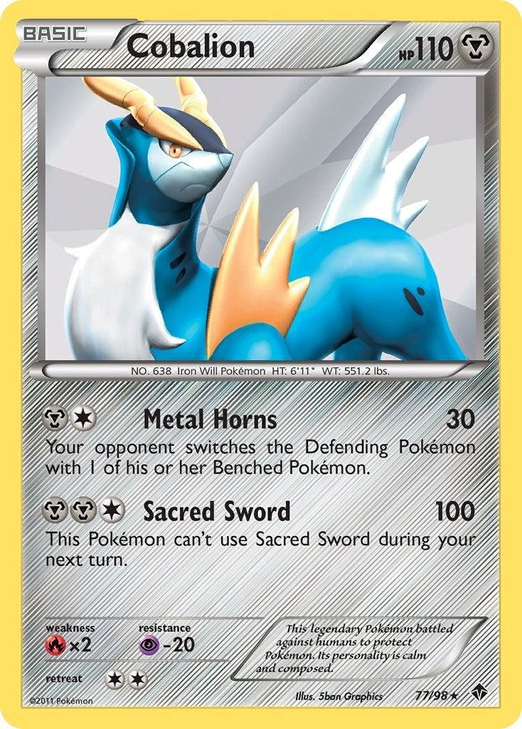 Image for Cobalion (77/98) (Emerging Powers) (EPO) - Pokemon