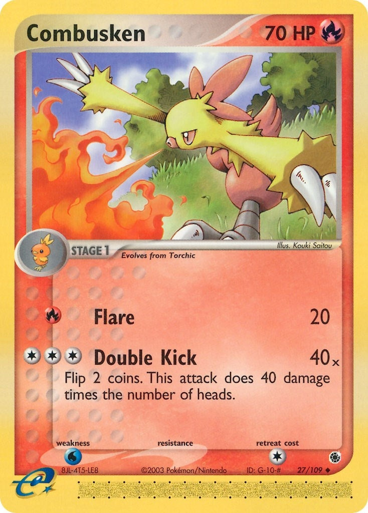 Image for Combusken (27/109) (EX Ruby and Sapphire) (RS) - Pokemon