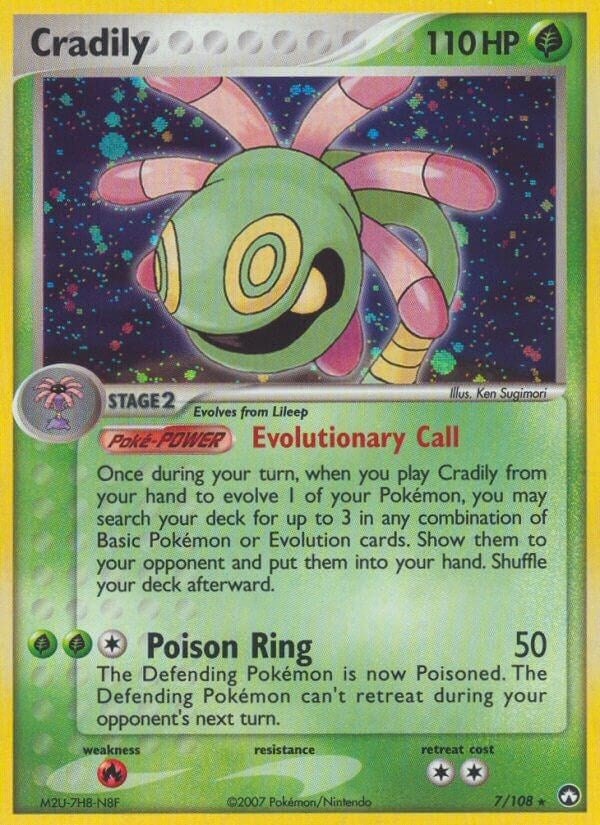 Image for Cradily (7/108) (EX Power Keepers) (PK) - Pokemon