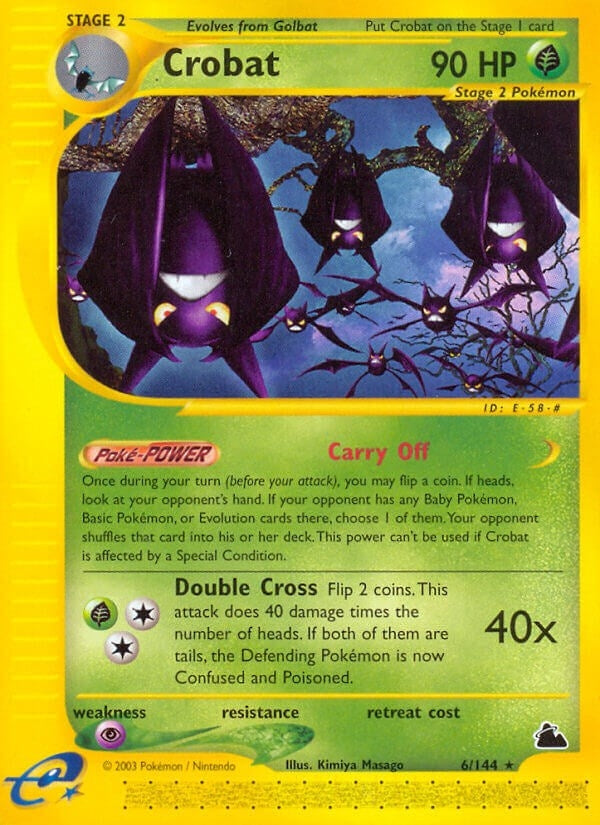 Image for Crobat (6) (006/144) (Skyridge) (SK) - Pokemon