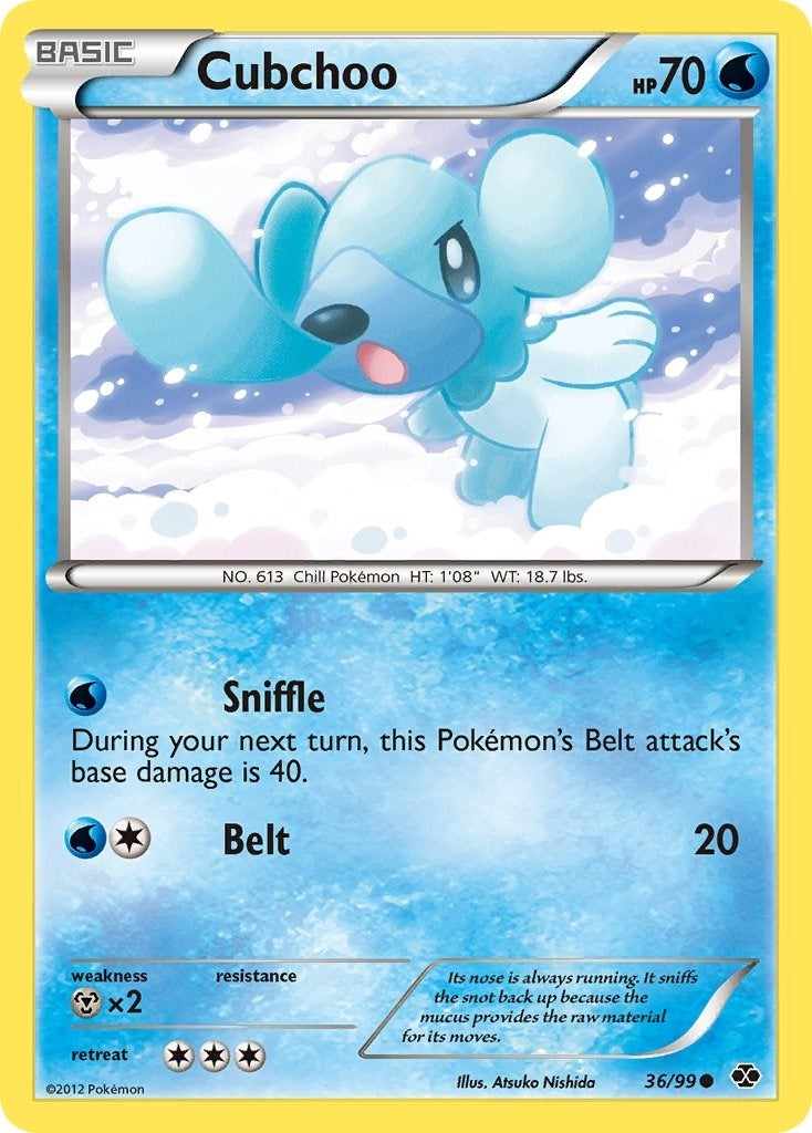 Image for Cubchoo (36/99) (Next Destinies) (NXD) - Pokemon
