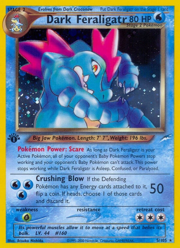 Image for Dark Feraligatr (005/105) (Neo Destiny) (N4) - Pokemon