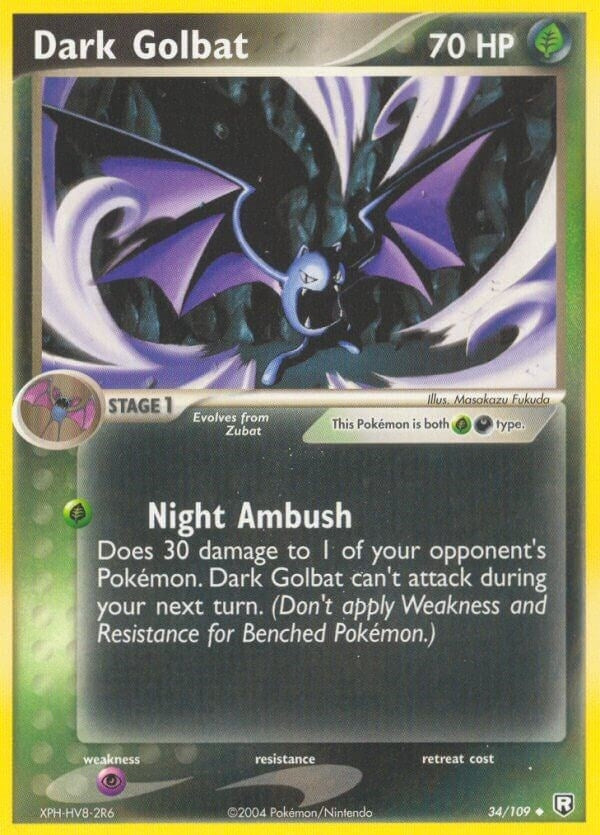 Image for Dark Golbat (34/109) (EX Team Rocket Returns) (RR) - Pokemon