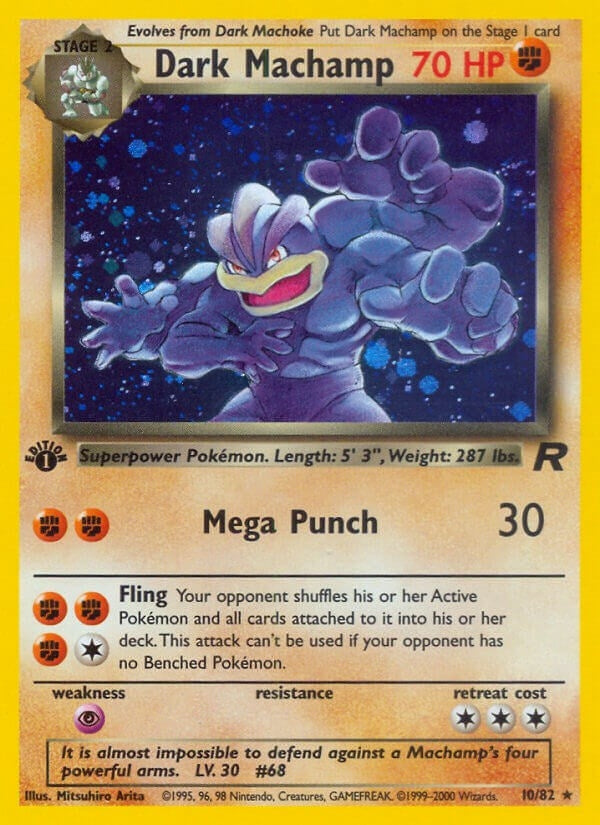Image for Dark Machamp (10) (10/82) (Team Rocket) (TR) - Pokemon