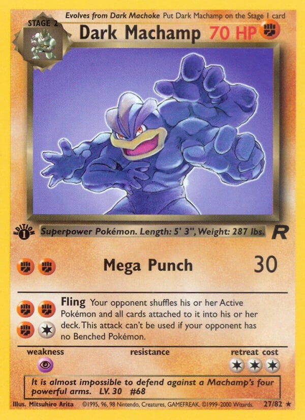 Image for Dark Machamp (27) (27/82) (Team Rocket) (TR) - Pokemon