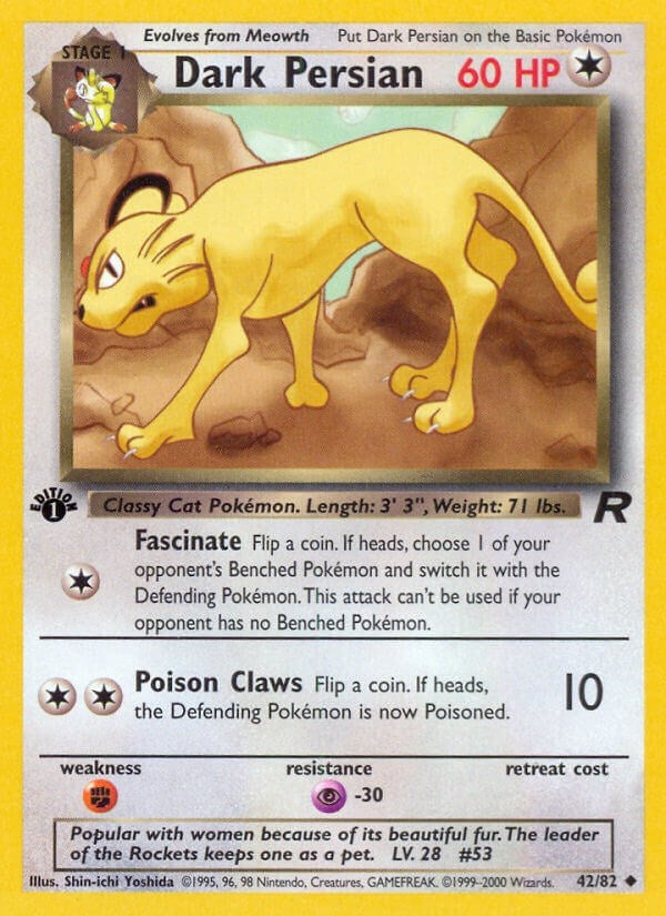 Image for Dark Persian (42/82) (Team Rocket) (TR) - Pokemon