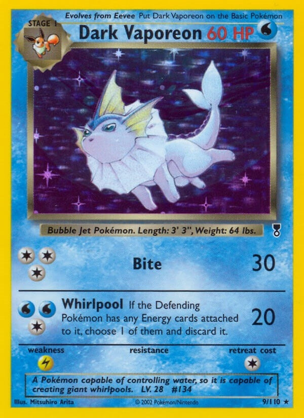 Image for Dark Vaporeon (009/110) (Legendary Collection) (LC) - Pokemon