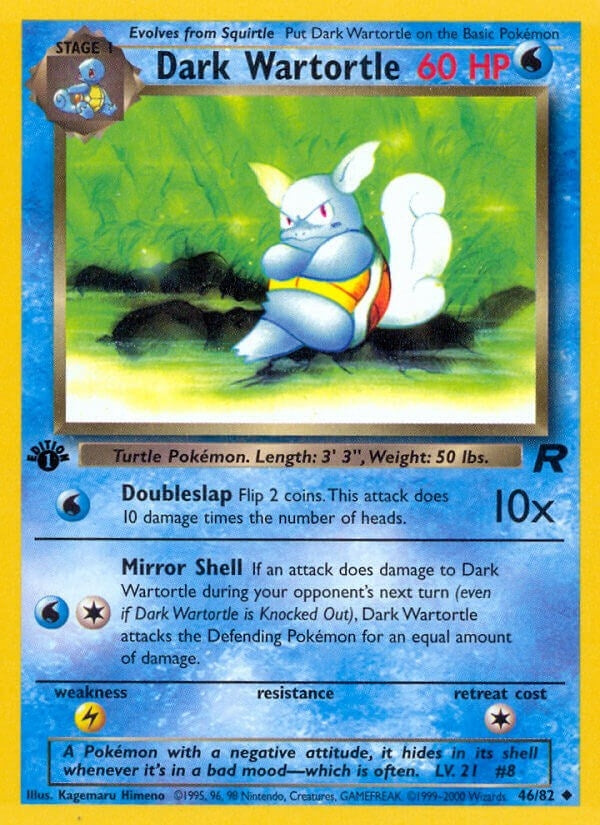 Image for Dark Wartortle (46/82) (Team Rocket) (TR) - Pokemon
