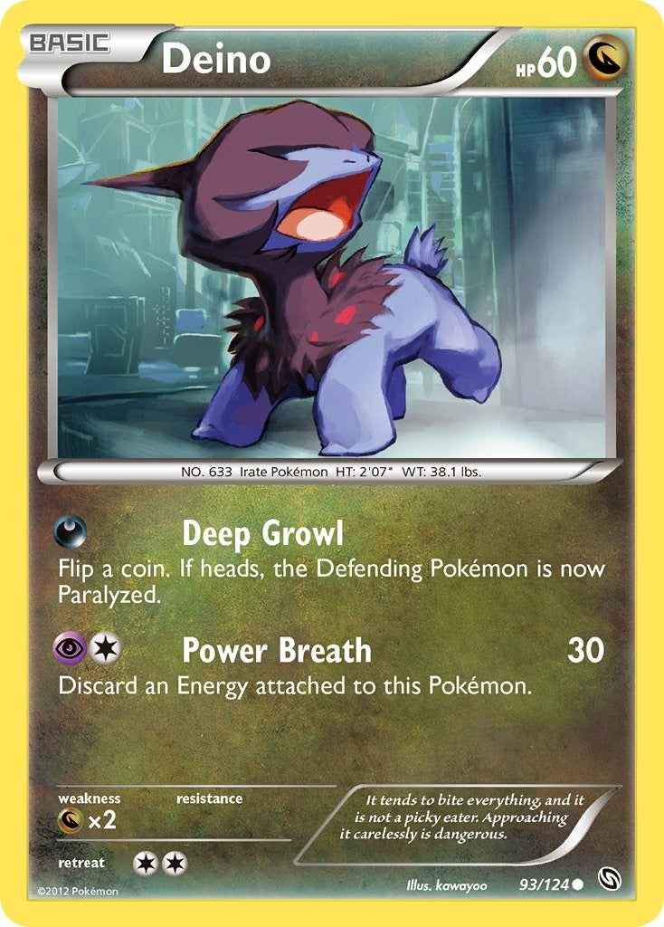 Image for Deino (93) (93/124) (Dragons Exalted) (DRX) - Pokemon