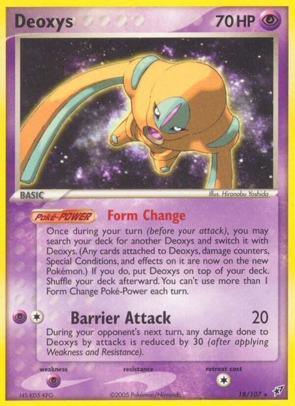 Image for Deoxys (Defense Forme) (18/107) (EX Deoxys) (DX) - Pokemon