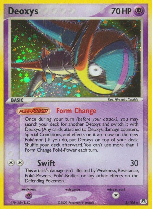 Image for Deoxys (Speed Forme) (2/106) (EX Emerald) (EM) - Pokemon