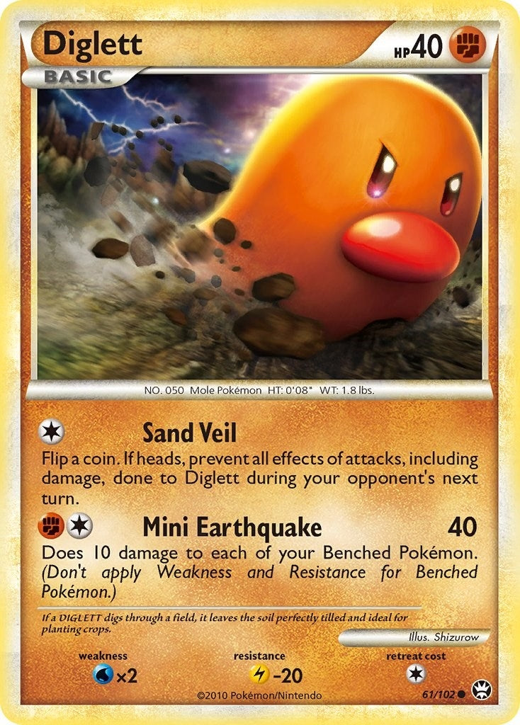 Image for Diglett (61/102) (Triumphant) (TM) - Pokemon