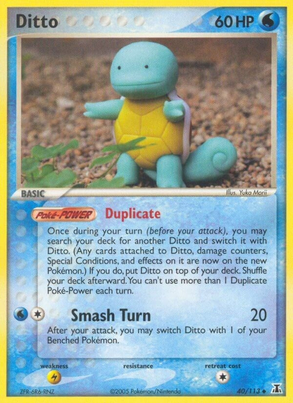 Image for Ditto - 040/113 (Squirtle) (40/113) (EX Delta Species) (DS) - Pokemon