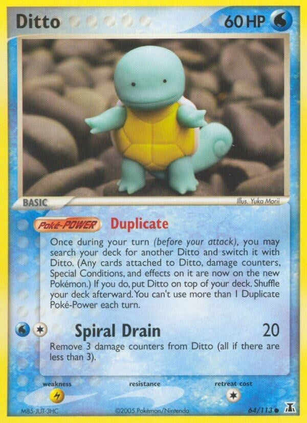Image for Ditto - 64/113 (Squirtle) (064/113) (EX Delta Species) (DS) - Pokemon